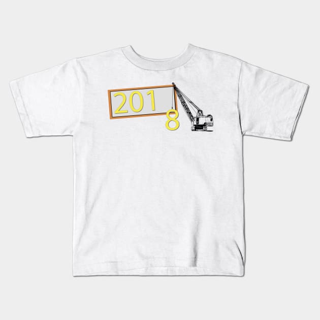 Happy New year Eve 2018 Kids T-Shirt by epoliveira